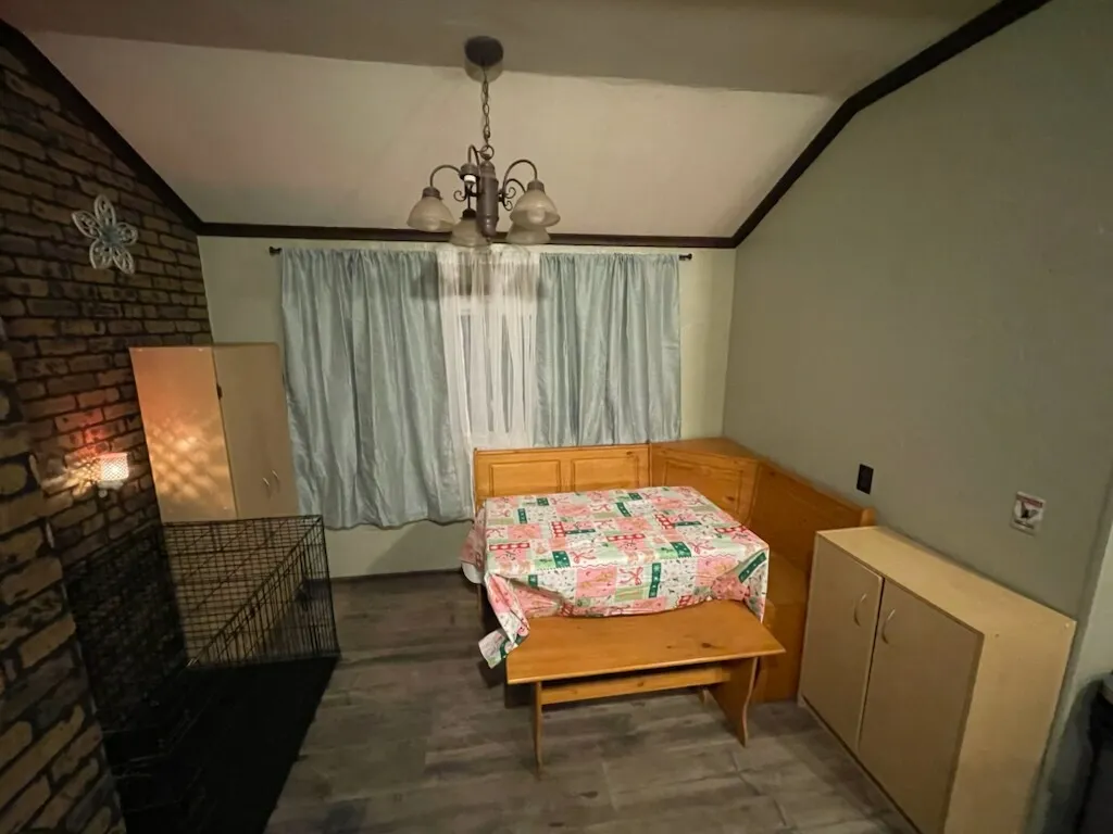 Dining Nook with Beams