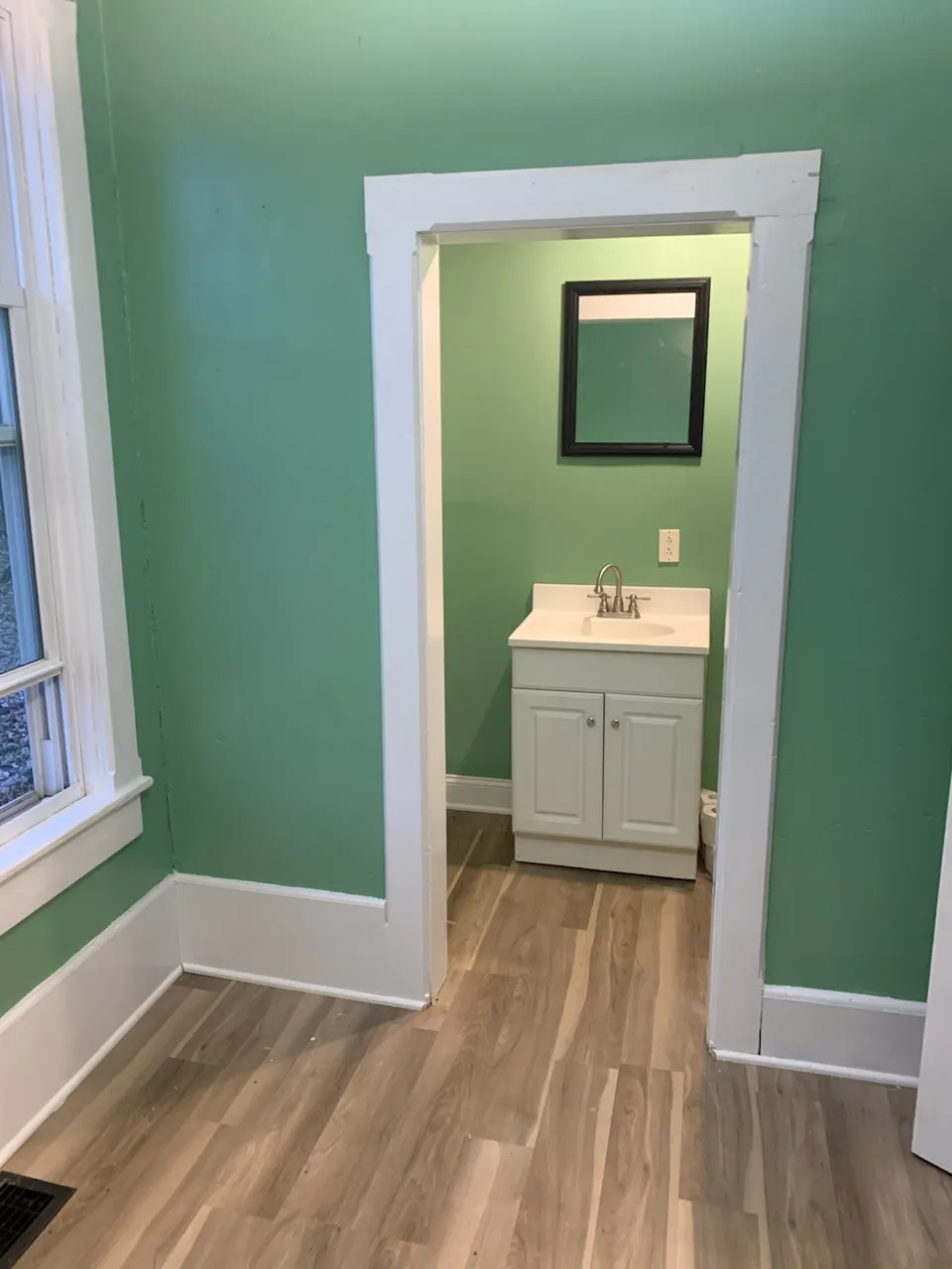 Bedroom with Two-Tone Paint