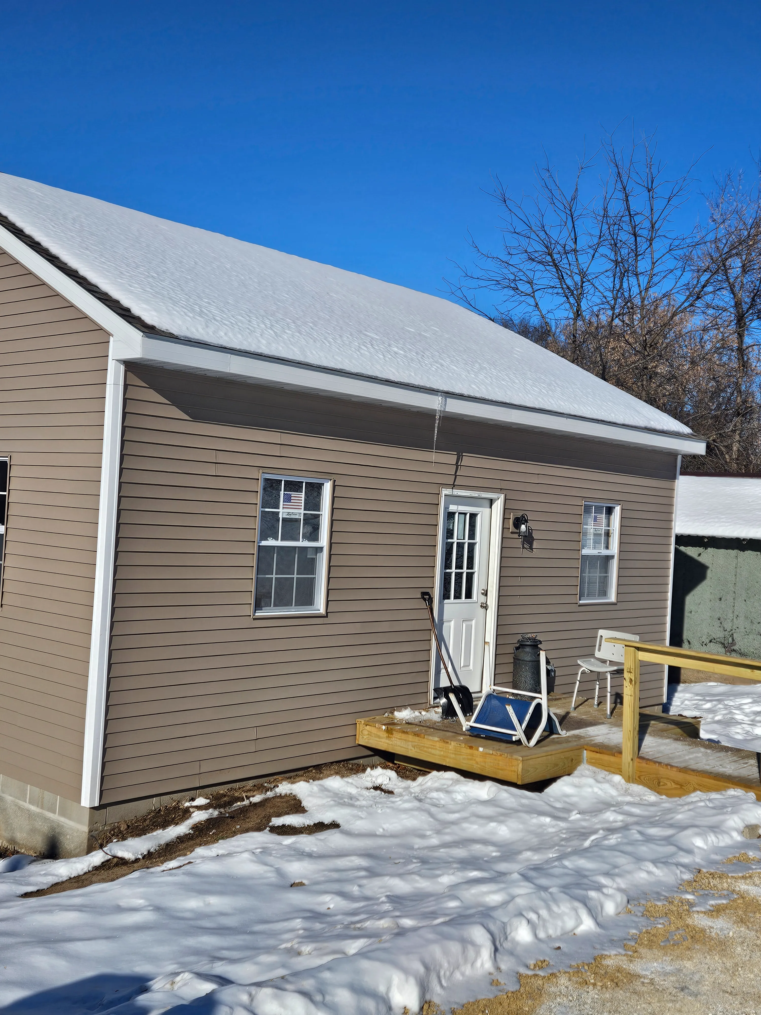 Daysville fire damaged home retsoration by Old Oak Renovations